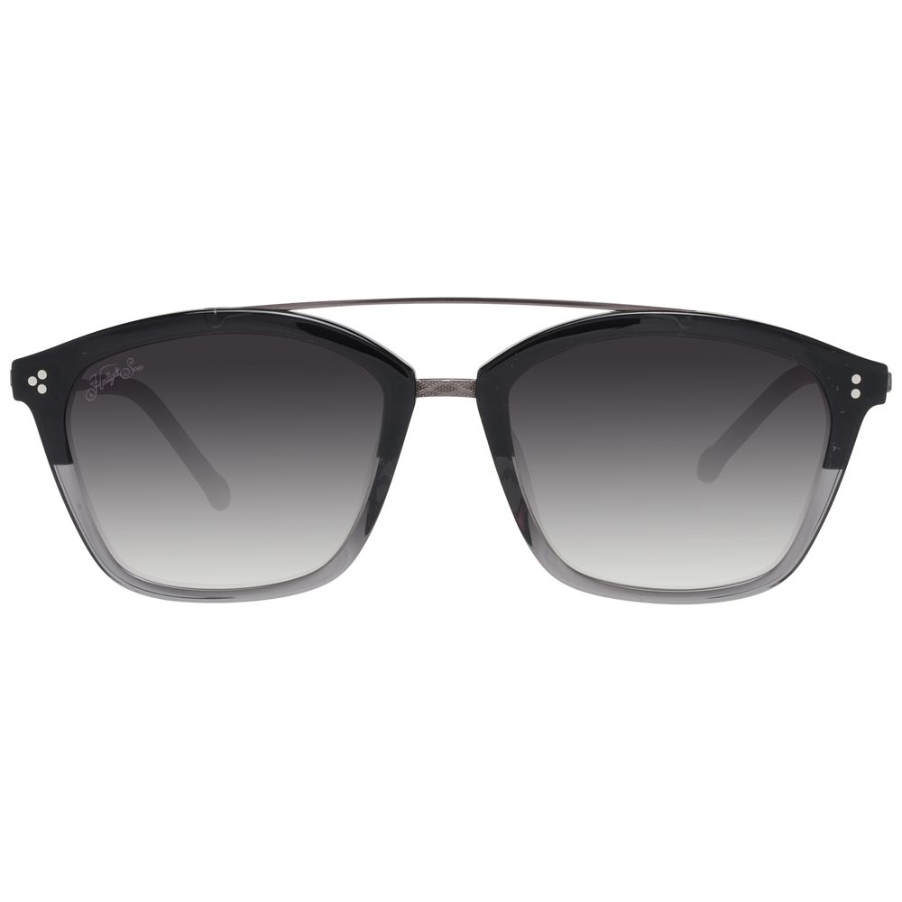 Hally & Son Black Unisex Sunglasses