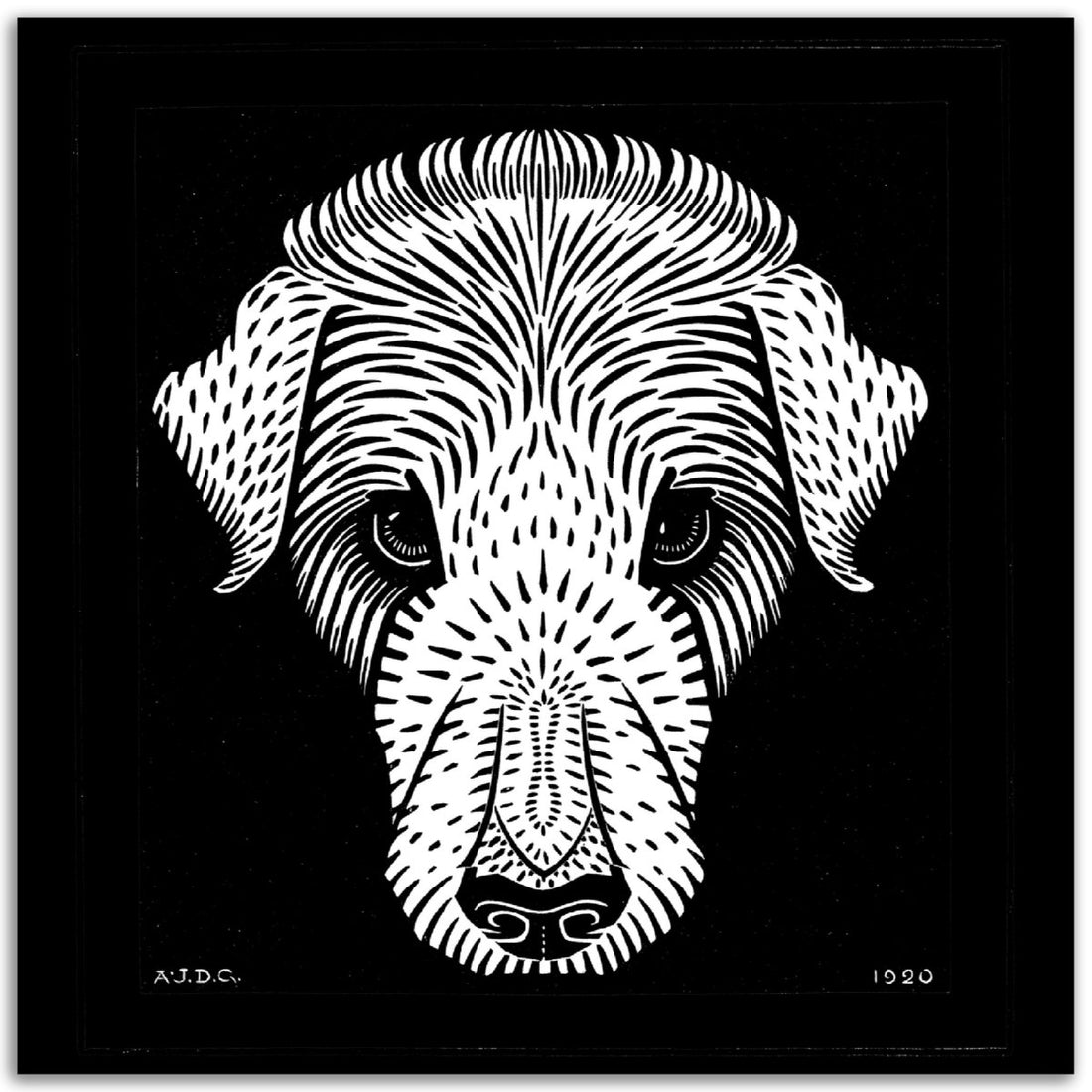 Dog's head (1920) by Julie de Graag Classic Matte Paper Poster - TINT - Print Material - TINT - 4ab3a508-b9ab-4539-9de4-20e0f0bc1aa5