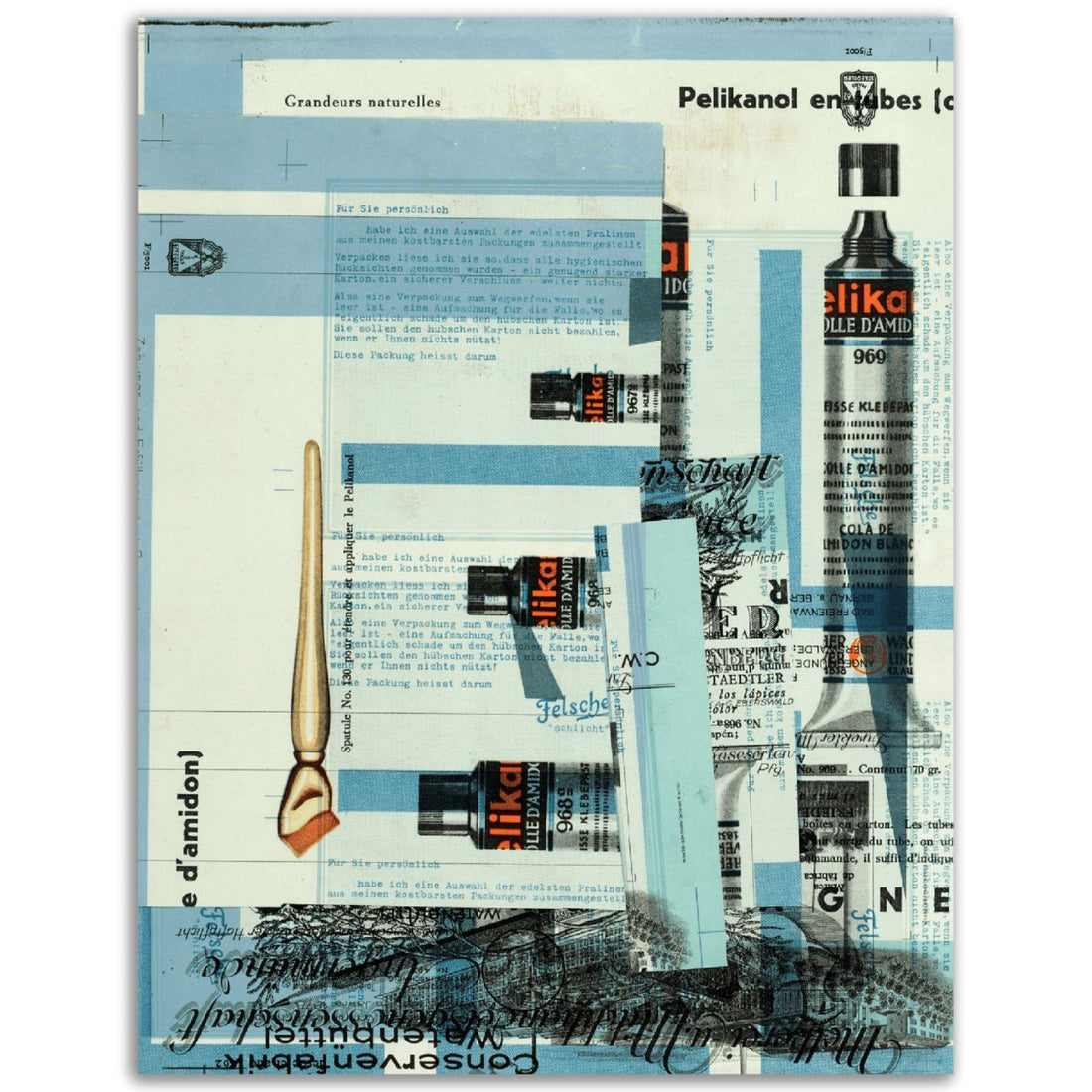 Für Jan Tschichold (1936) Kurt Schwitters Classic Matte Paper Poster - TINT - Print Material - TINT - 2e574741-9c03-45a8-b916-b01af4ba66d5