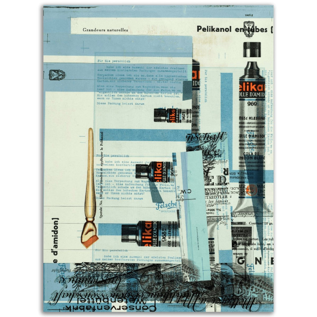 Für Jan Tschichold (1936) Kurt Schwitters Classic Matte Paper Poster - TINT - Print Material - TINT - 2e574741-9c03-45a8-b916-b01af4ba66d5