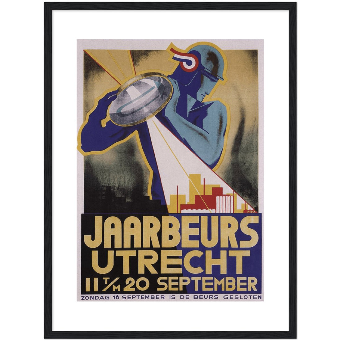 Jaarbeeurs Utrecht 1920s Classic Matte Paper Wooden Framed Poster - TINT - Print Material - TINT - 0451a447-704a-4129-8cfe-a0b8a7a2729f