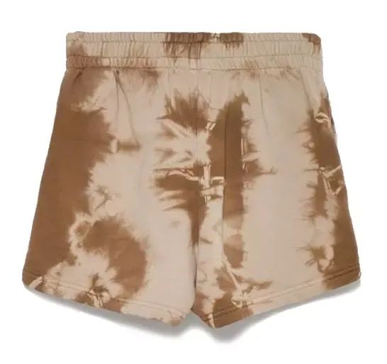 Hinnominate Chic Brown Printed Cotton Shorts with Logo