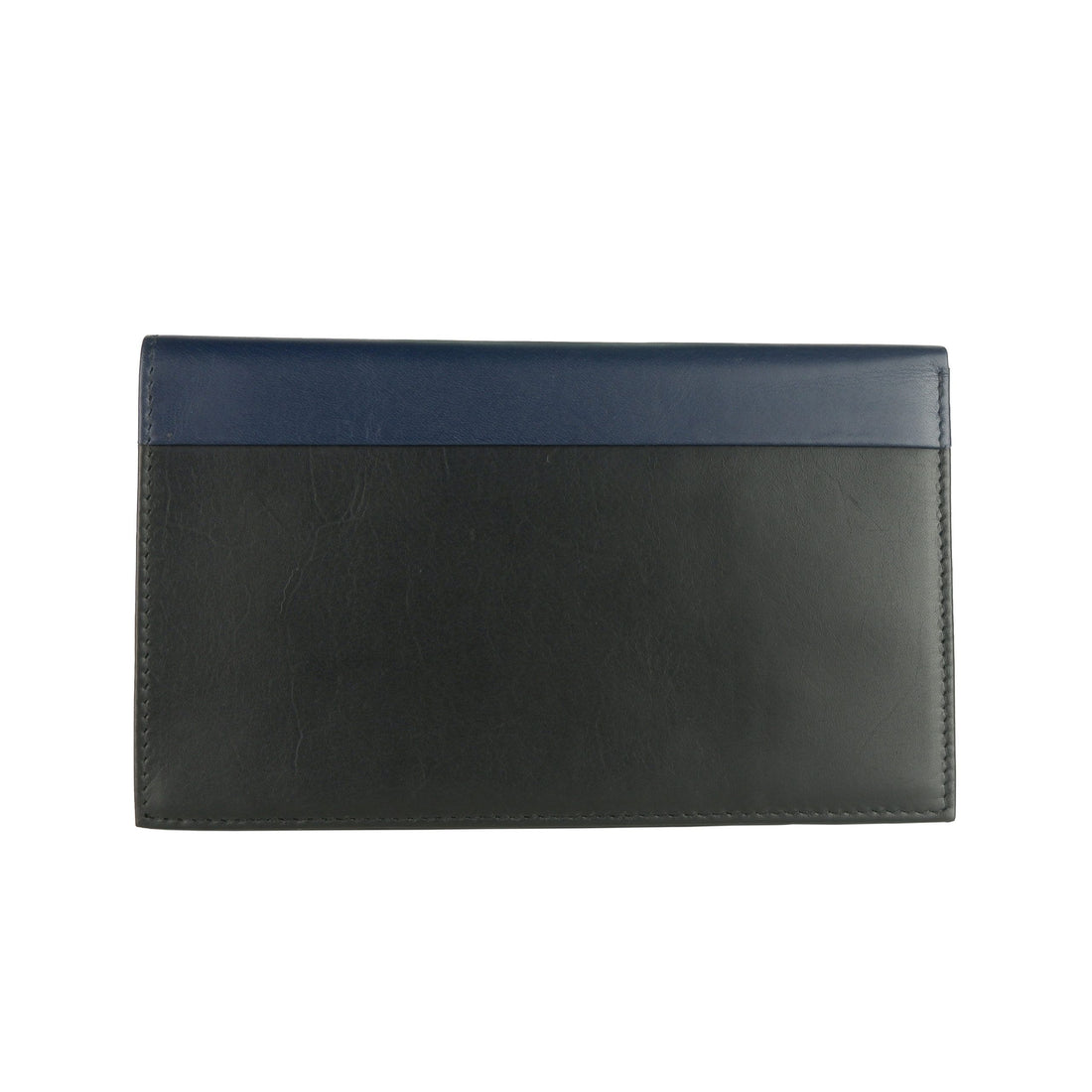 Cavalli Class Elegant Blue & Black Leather Wallet