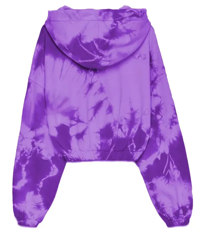 Hinnominate Elegant Purple Hooded Cotton Sweatshirt